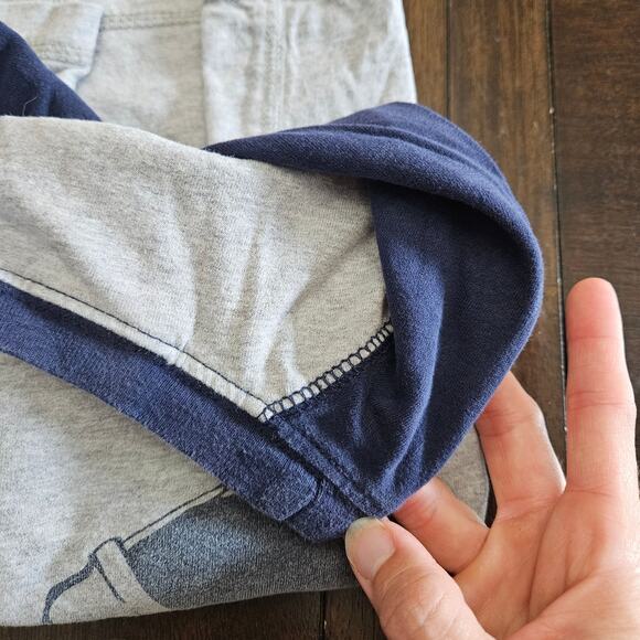 Hanna Andersson Long Sleeve Shirt Boys 110 US 5 Gray Construction Graphic Truck - Picture 4 of 4